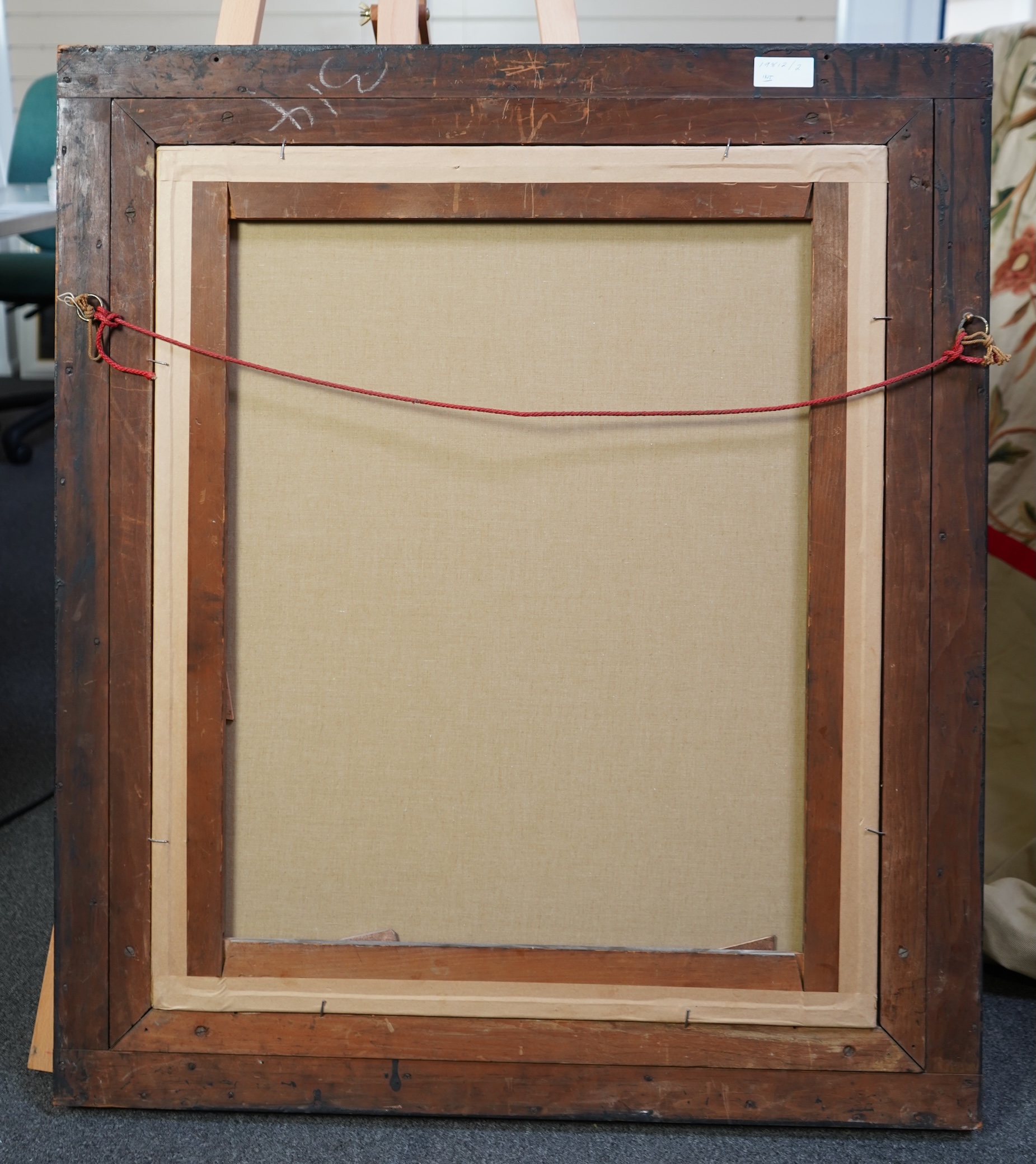 English School, 19th century, A portrait of a seated gentleman